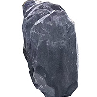Black slate stepping stones